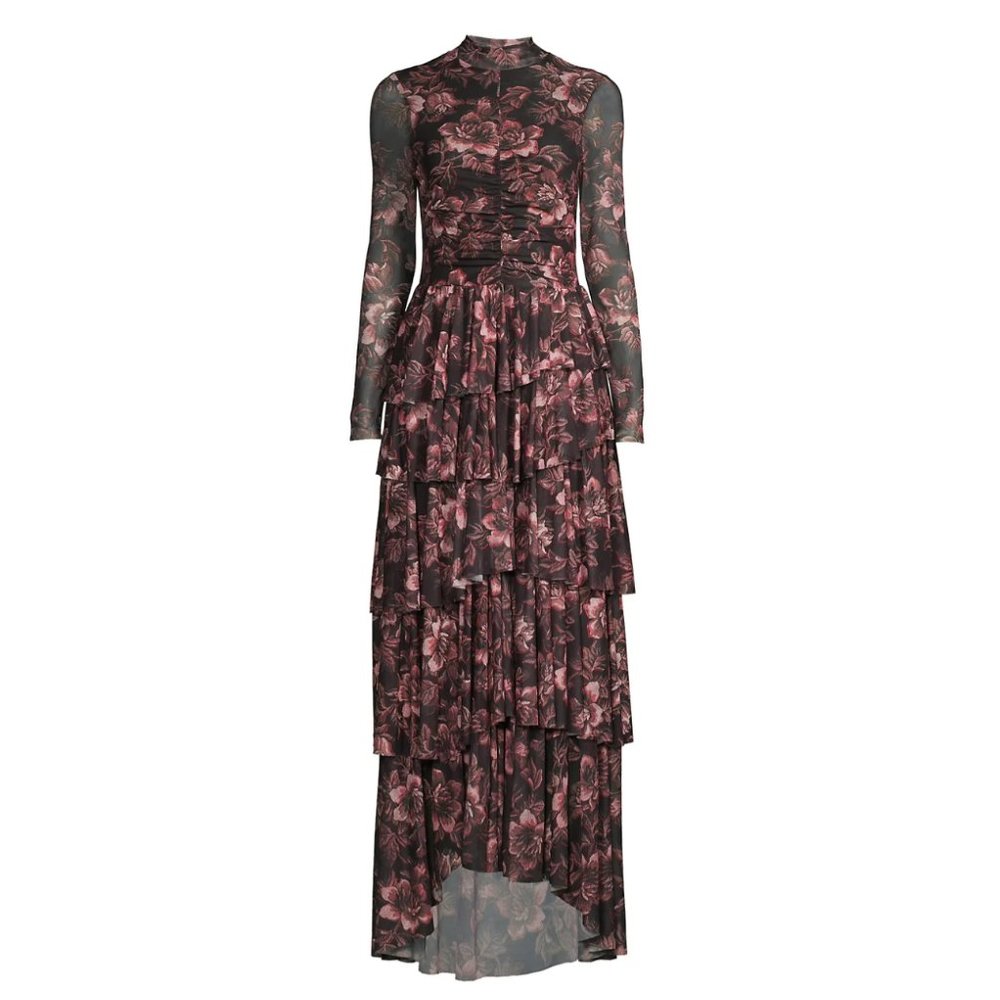 Ted Baker Janeti Floral Tiered Midi-Dress